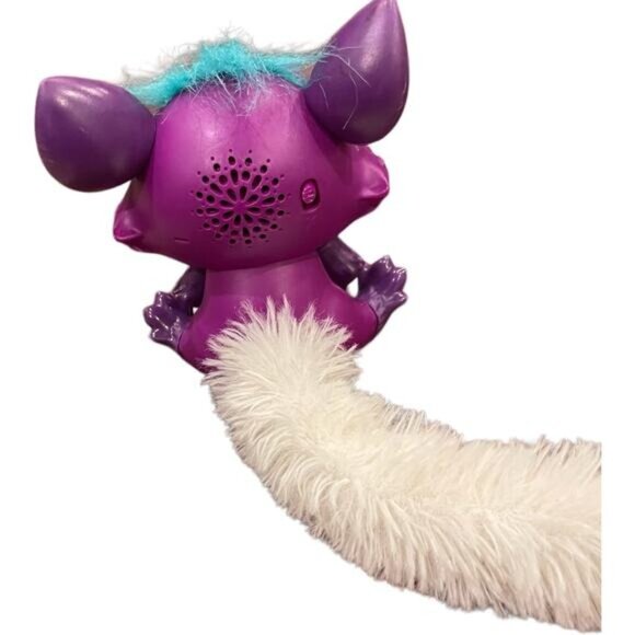 Mattel Lil' Gleemerz Loomur Purple Interactive 5" Furry Pet Talks Light Up Tail - Picture 7 of 7